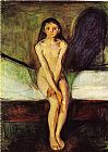 Edvard Munch Puberty painting